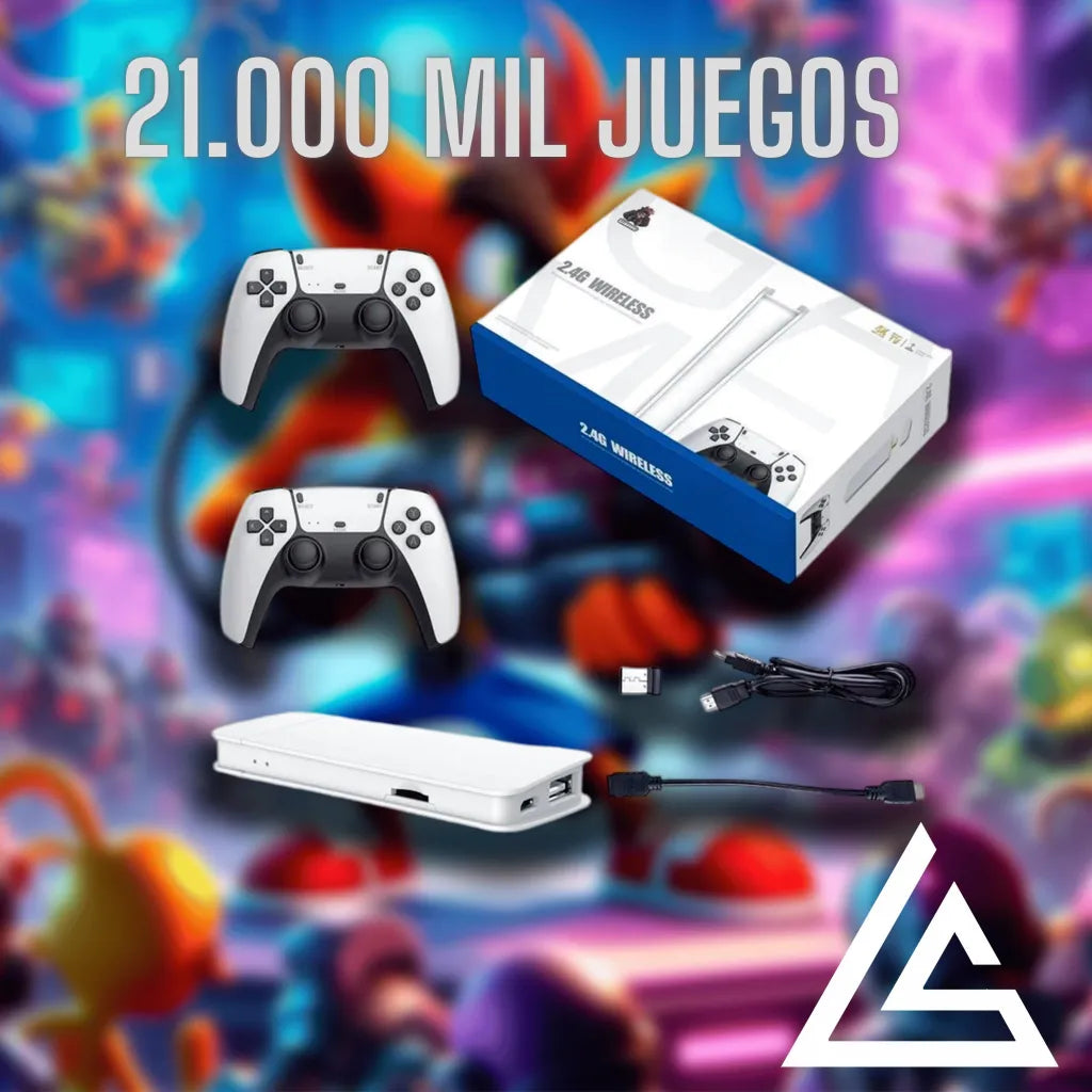 CONSOLA GAME STICK 4K PRO l +20.000 Juegos + 2 Mandos de regalo