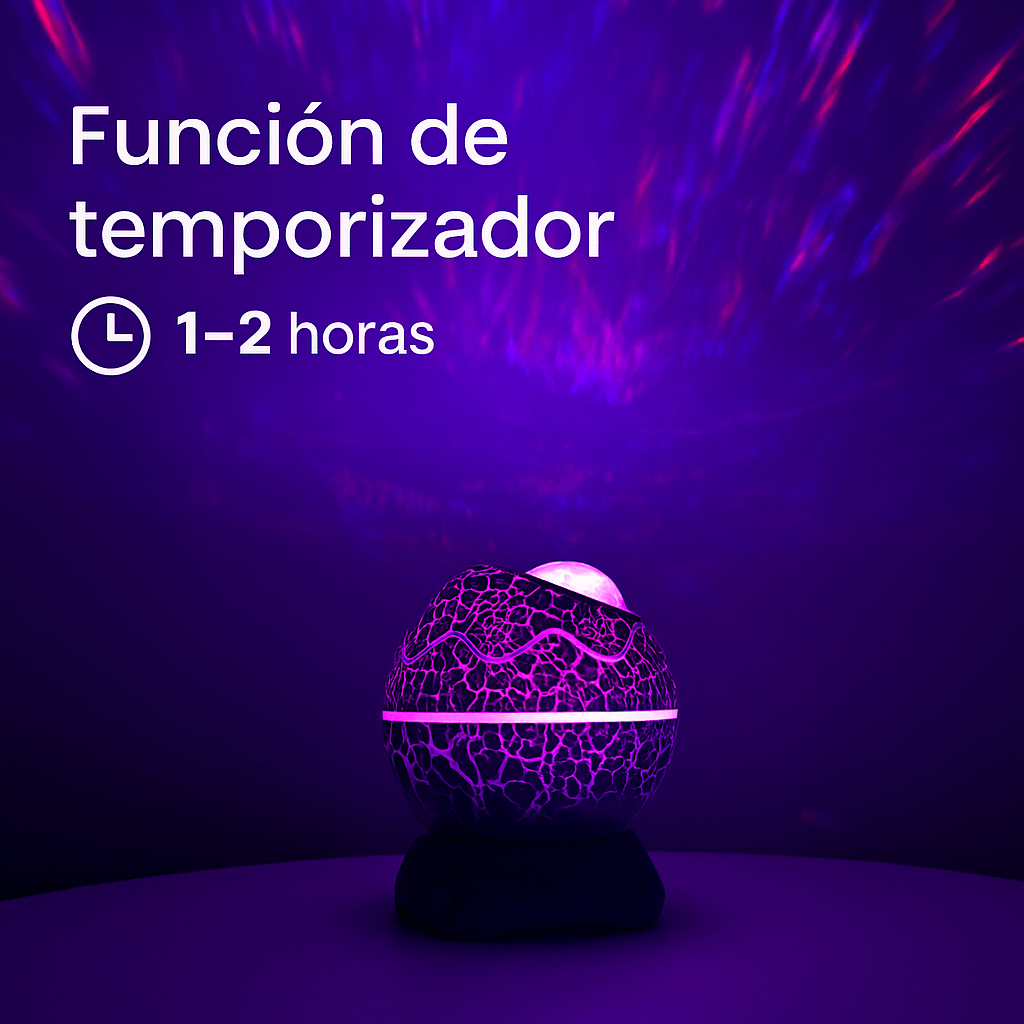 GLOWREX – Proyector Galáctico para Dormir Mejor, Relajarte y Crear Magia Nocturna