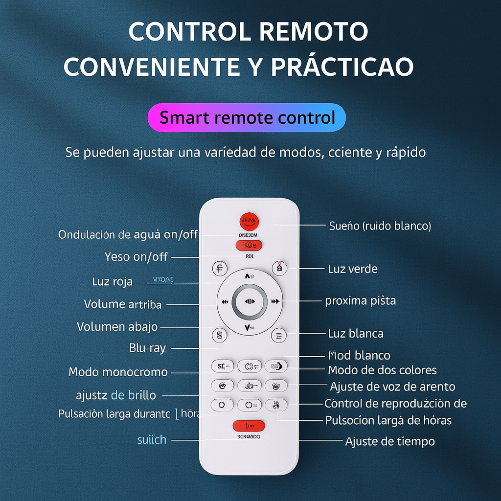 GLOWREX – Proyector Galáctico para Dormir Mejor, Relajarte y Crear Magia Nocturna