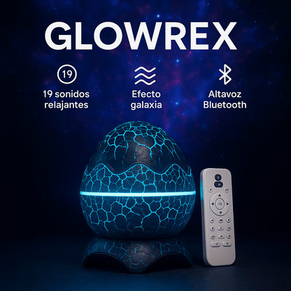 GLOWREX – Proyector Galáctico para Dormir Mejor, Relajarte y Crear Magia Nocturna